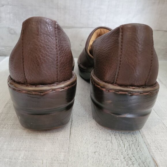 Dansko Brown Leather Slip-On Shoes Womens Size 39 Comfortable Workwear - Picture 7 of 7